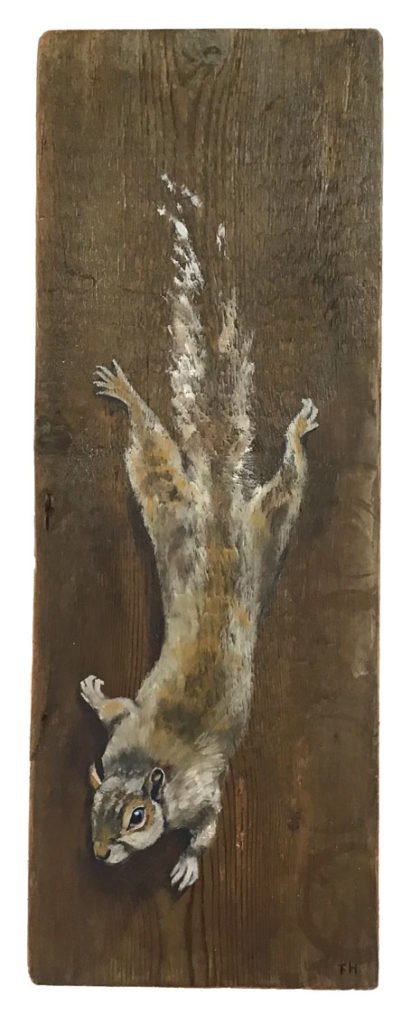 'Tavistock' Oil on reclaimed wood. 60 x 22cm - Tanya Hinton